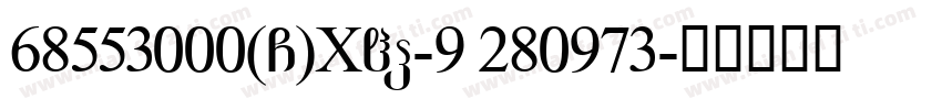 68553000(G)XHP-9 280973字体转换